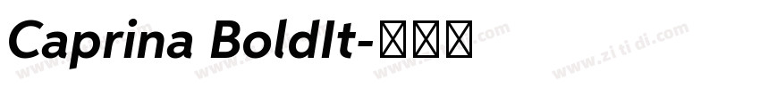 Caprina BoldIt字体转换